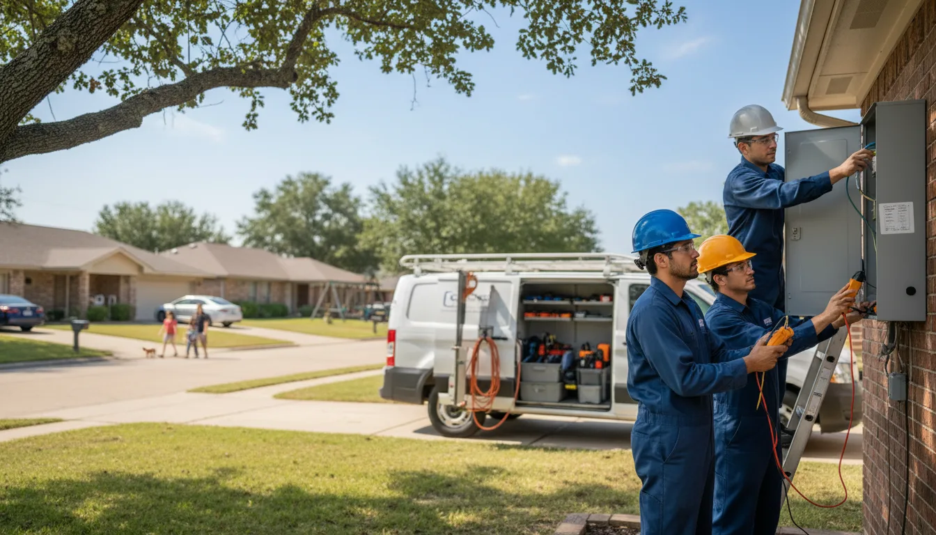 Certified electrician providing emergency electrical services in Canehill, AR